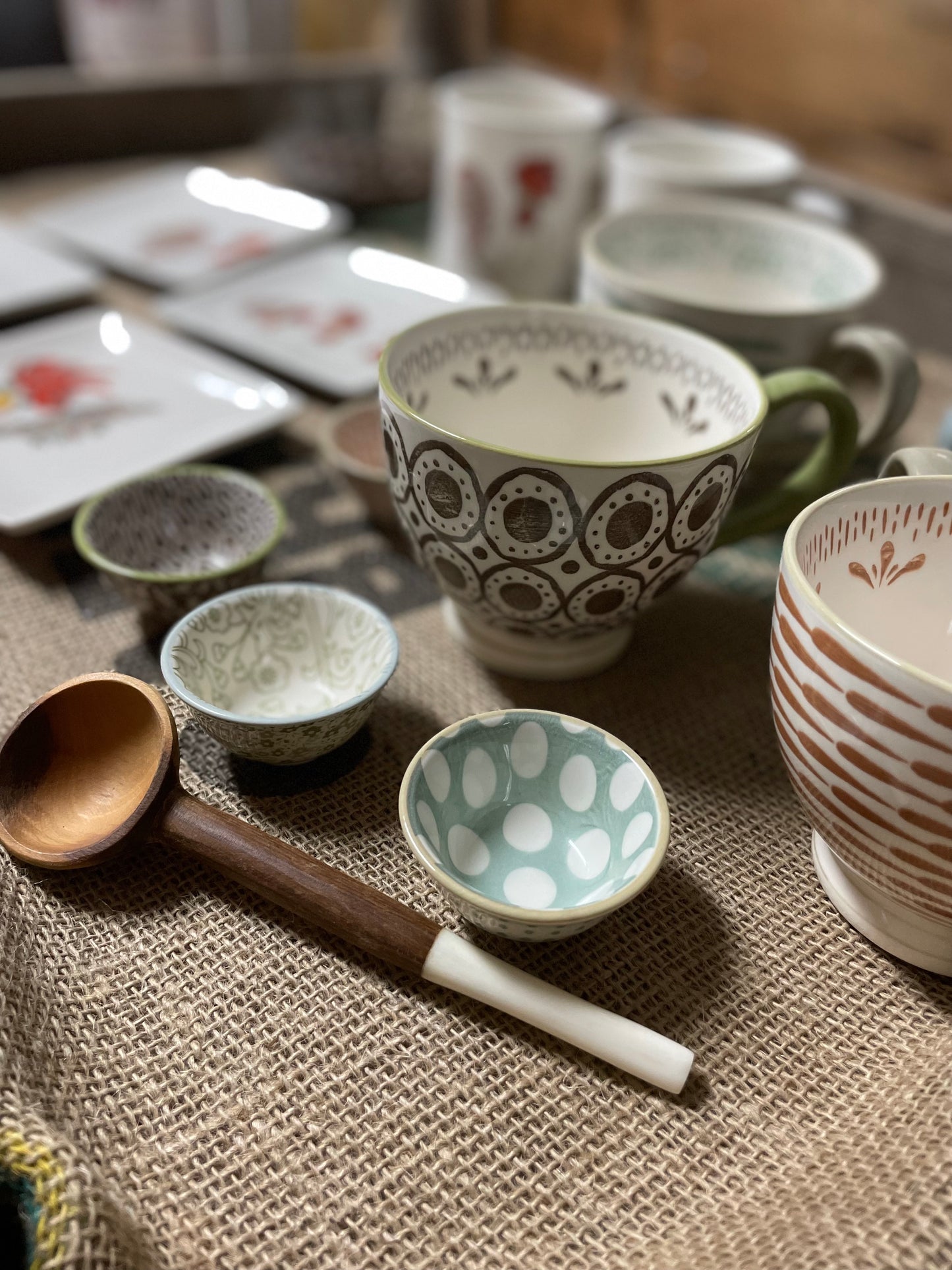 Stoneware Pinch Bowl -set of four