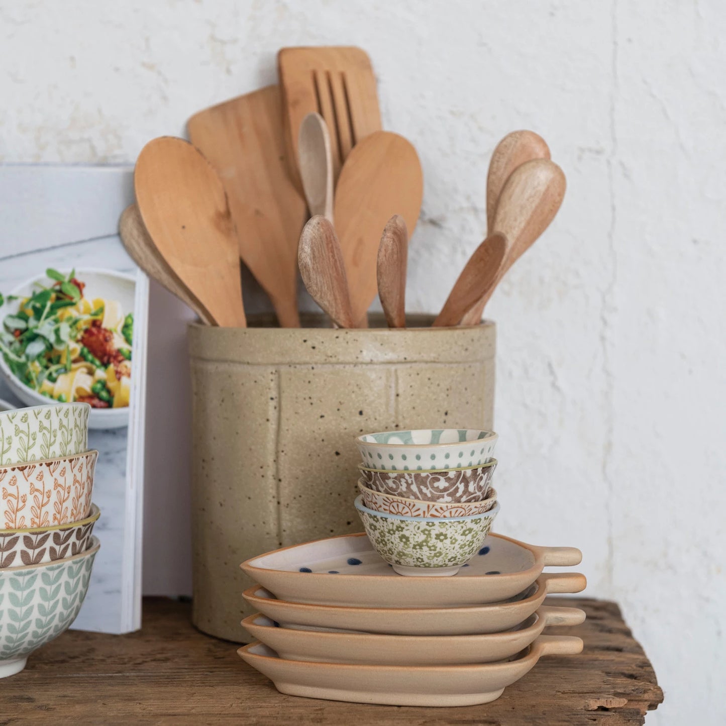 Stoneware Pinch Bowl -set of four