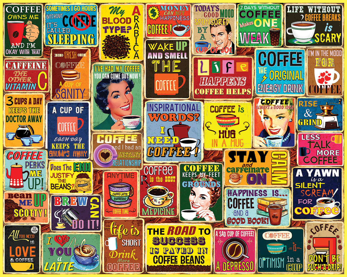 Puzzle -I Love Coffee 1000 Piece Jigsaw Puzzle
