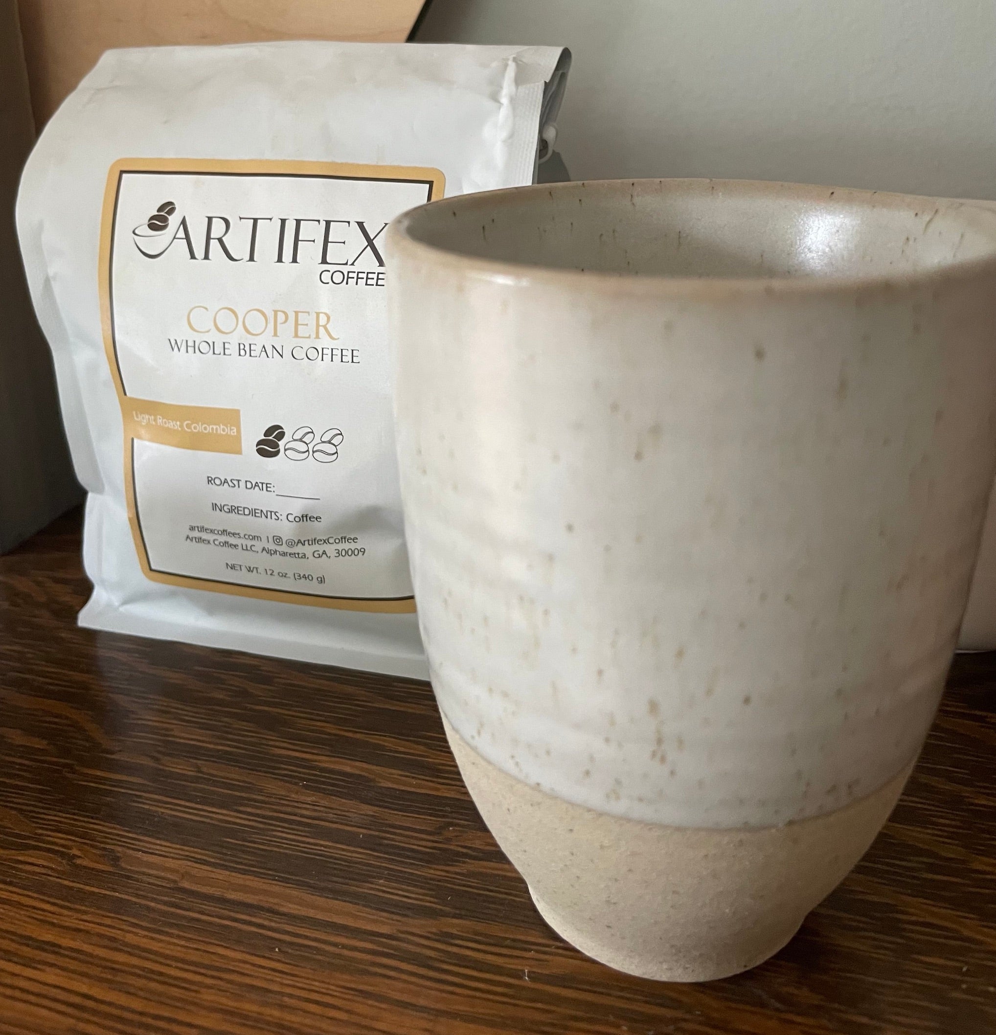 Mug  -  Stoneware cup, sans handle