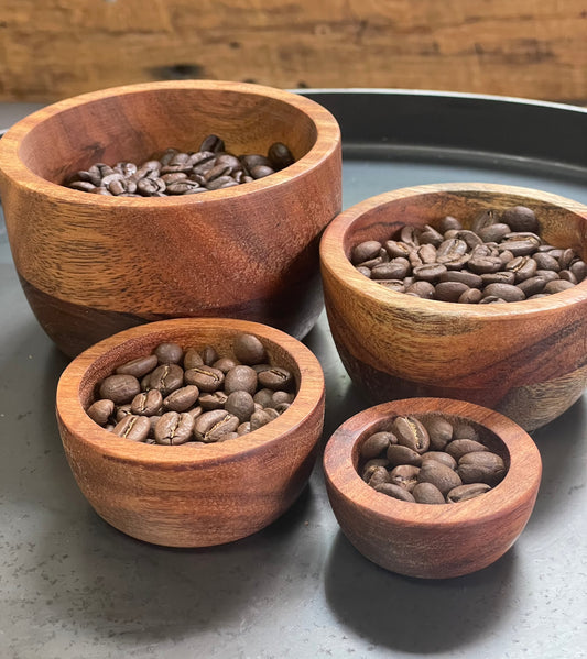 Wood Nesting Bowls, Acacia wood natural, Set of 4