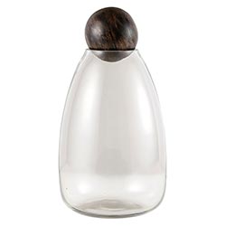 Glass Carafe with Wood top