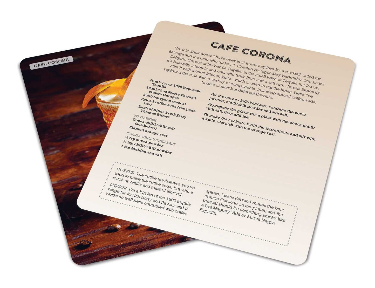 The Art & Craft of Coffee Cocktails Recipe Card