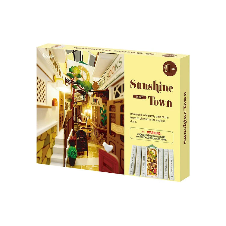 Rolife Sunshine Town Book Nook Shelf Insert TGB02